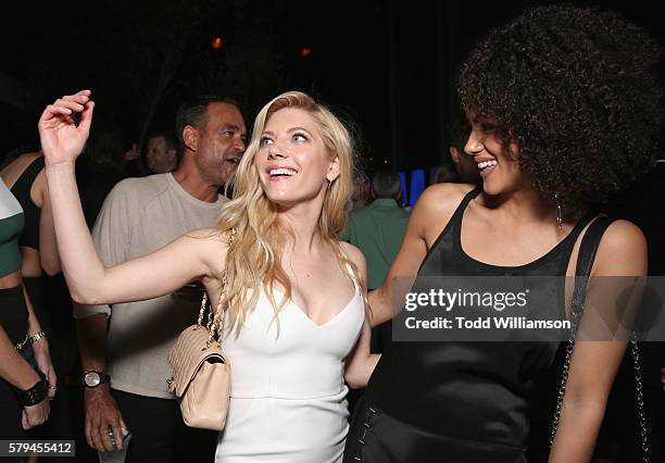 Actresses Katheryn Winnick and Nathalie Emmanuel attend Entertainment Weekly's Comic-Con Bash held at Float, Hard Rock Hotel San Diego on July 23,...