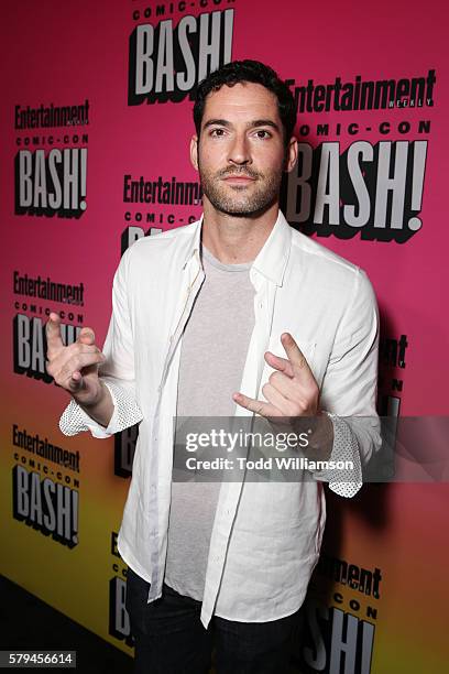 Actor Tom Ellis attends Entertainment Weekly's Comic-Con Bash held at Float, Hard Rock Hotel San Diego on July 23, 2016 in San Diego, California...