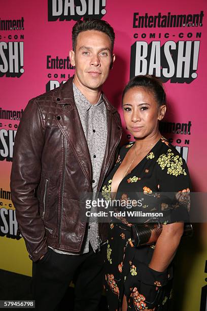 Actor Kevin Alejandro and Leslie de Jesus Alejandro attend Entertainment Weekly's Comic-Con Bash held at Float, Hard Rock Hotel San Diego on July 23,...