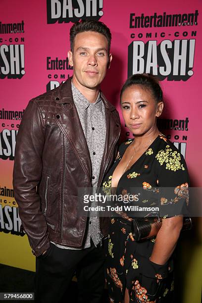 Actor Kevin Alejandro and Leslie de Jesus Alejandro attend Entertainment Weekly's Comic-Con Bash held at Float, Hard Rock Hotel San Diego on July 23,...