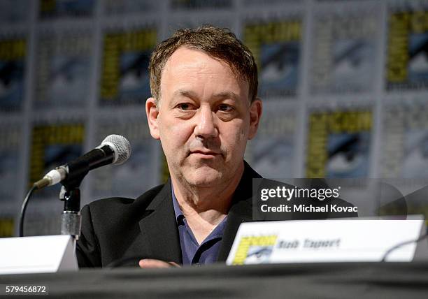 Director Sam Raimi speaks on stage during the "Ash vs Evil Dead" panel during Comic-Con International at the San Diego Convention Center on July 23,...