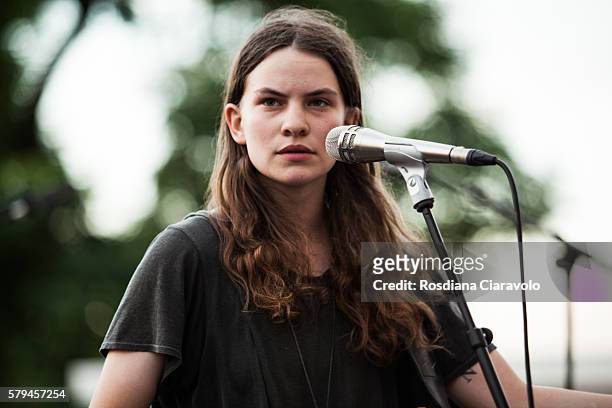 Songwriter, singer and multi-instrumentalist Eliot Paulina Sumner performs at Southbank Centre on July 23, 2016 in London, England.