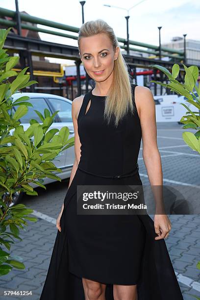 Syra Feiser attends the Unique show during Platform Fashion July 2016 at Areal Boehler on July 23, 2016 in Duesseldorf, Germany.