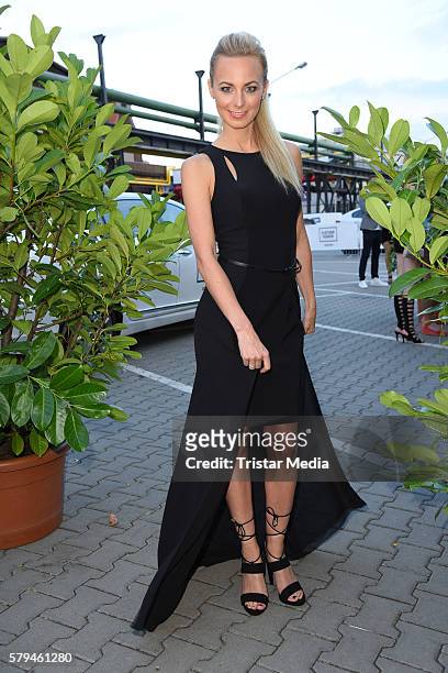 Syra Feiser attends the Unique show during Platform Fashion July 2016 at Areal Boehler on July 23, 2016 in Duesseldorf, Germany.