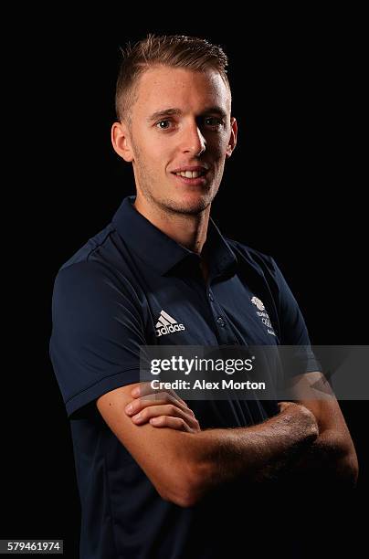 Charlie Grice of Team GB during the Media Access to Endurance Track Athletes Named in Team GB for the Rio 2016 Olympic Games at the Tower Grange...