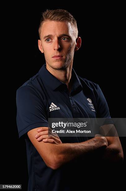 Charlie Grice of Team GB during the Media Access to Endurance Track Athletes Named in Team GB for the Rio 2016 Olympic Games at the Tower Grange...