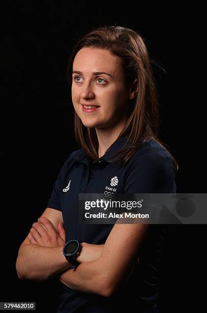 Laura Muir during the Media Access to Endurance Track Athletes Named in Team GB for the Rio 2016 Olympic Games at the Tower Grange Hotel on July 24,...