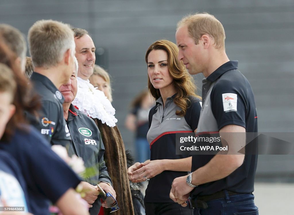 Duke And Duchess Of Cambridge At America's Cup World Series