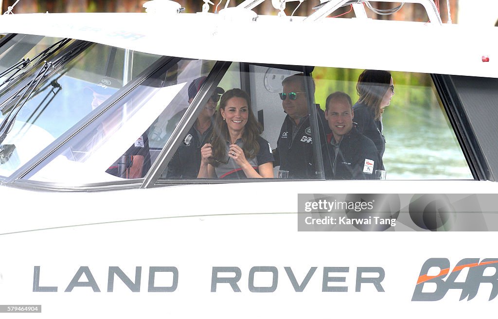 Duke And Duchess Of Cambridge At America's Cup World Series