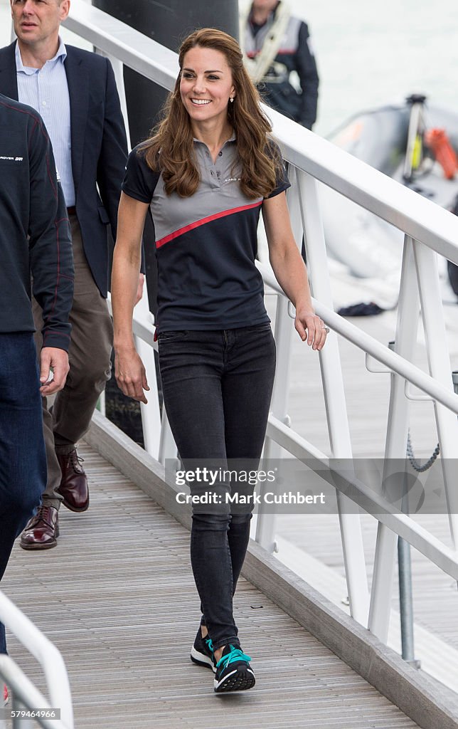 Duke And Duchess Of Cambridge At America's Cup World Series