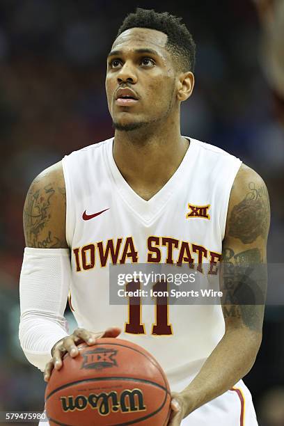 Iowa State guard Monte Morris during the Thursday game between Iowa State and Texas in the Big 12 Tournament at the Sprint Center. Iowa State...