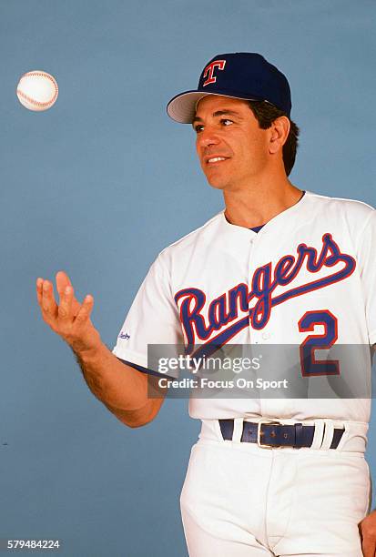 Manager Bobby Valentine of the Texas Rangers poses for this portrait during Major League Baseball spring training circa 1985 in Pompano Beach,...