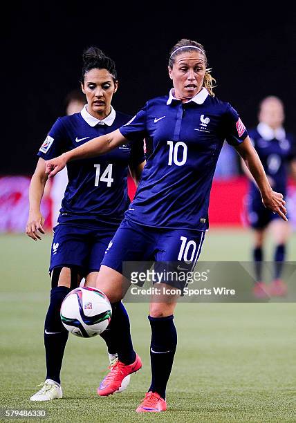Midfielder Camile Abily of France during the FIFA 2015 Women's World Cup Round of 16 match between France and Korea at the Olympic Stadium in...