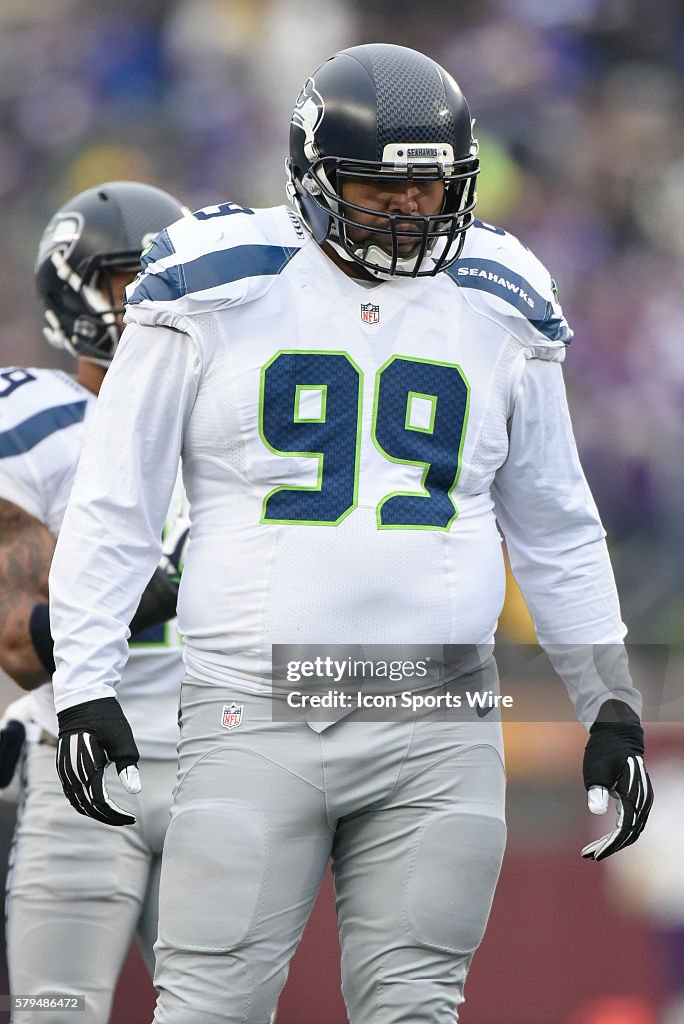 Seattle Seahawks Defensive End A.J. Francis [18508] in action