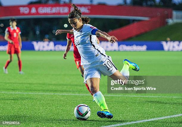 Carli Lloyd of USA during the FIFA 2015 Women's World Cup Quarter-Final match between China and the USA at Lansdowne Stadium in Ottawa, Canada. USA...