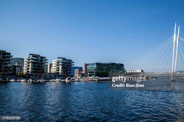 grønland - part of drammen city, norway - drammen stockfoto's en -beelden