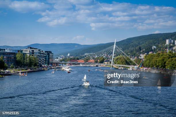 drammen city, norway - drammen stockfoto's en -beelden