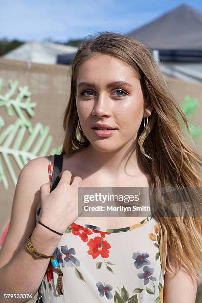 Festival goer poses in a jumpsuit during Splendour in the Grass 2016 on July 22, 2016 in Byron Bay, Australia.