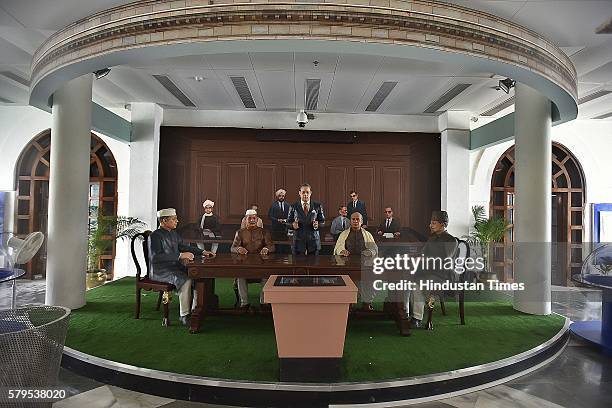 View of Rashtrapati Bhavan Museum Phase 2 during the Press Preview before its inauguration by President Pranab Mukherjee and Prime Minister Narendra...