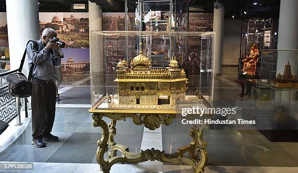 View of Rashtrapati Bhavan Museum Phase 2 during the Press Preview before its inauguration by President Pranab Mukherjee and Prime Minister Narendra...