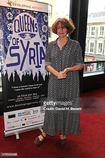 Anna Chancellor attends the West End Gala Performance of "Queens Of Syria", a modern adaptation of Euripides' anti-war tragedy 'The Trojan Women'...