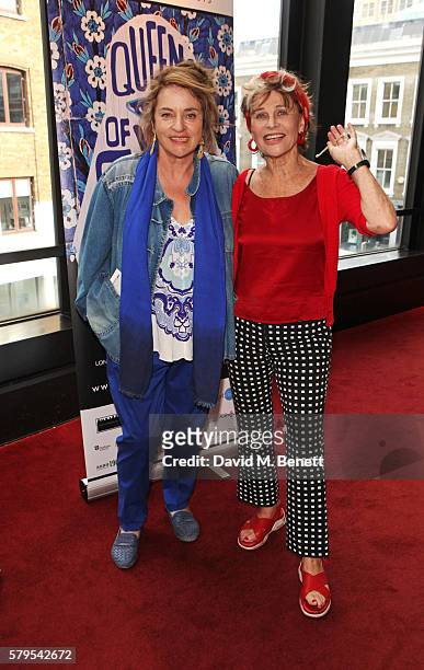 Diana Quick and Julie Christie attend the West End Gala Performance of "Queens Of Syria", a modern adaptation of Euripides' anti-war tragedy 'The...