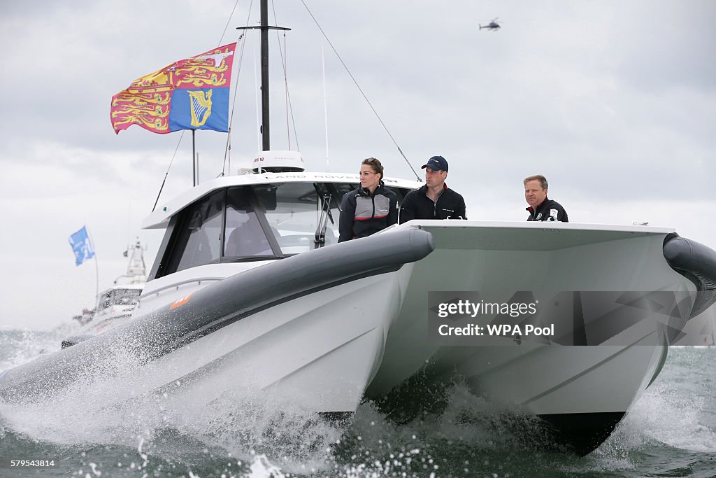 Duke And Duchess Of Cambridge At America's Cup World Series