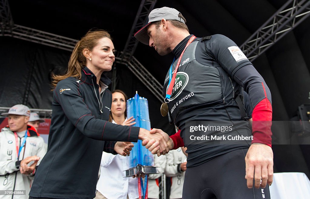 Duke And Duchess Of Cambridge At America's Cup World Series