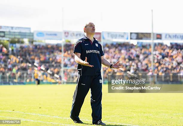 Tipperary , Ireland - 24 July 2016; Galway manager Míchéal Donoghue during the GAA Hurling All-Ireland Senior Championship quarter final match...