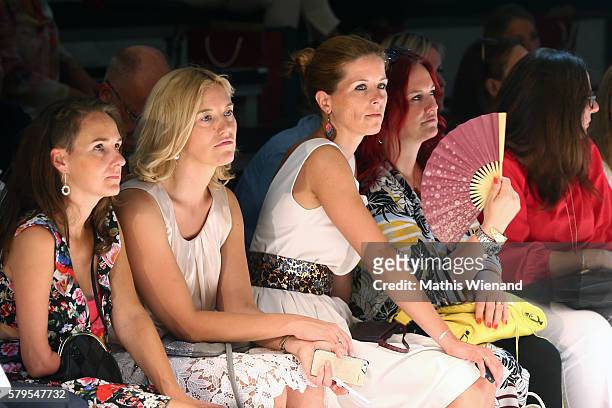 Miriam Lange attends the Platform Fashion Selected show during Platform Fashion July 2016 at Areal Boehler on July 24, 2016 in Duesseldorf, Germany.