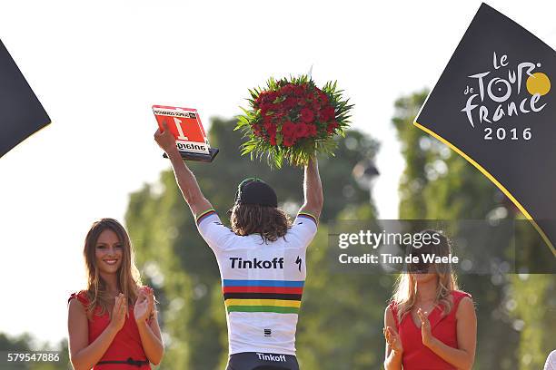 103th Tour de France 2016 / Stage 21 Podium / Peter SAGAN Most Combative Rider Celebration / ROUSSE Marion / Chantilly - Paris Champs-Elysees / TDF /