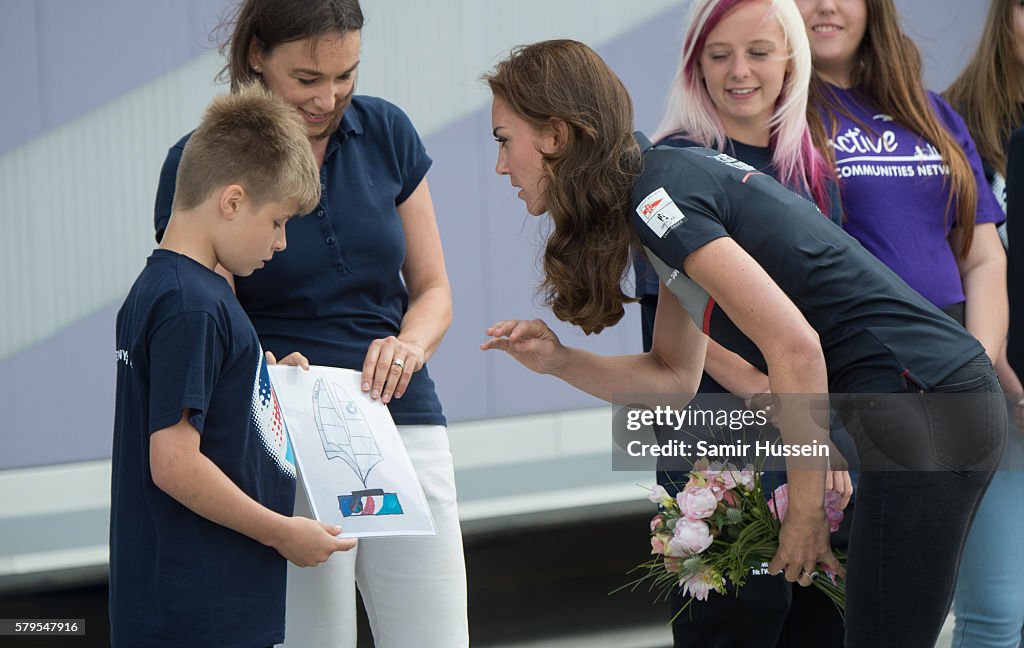 Catherine, Duchess of Cambridge and Prince William, Duke of Cambridge Visit The America's Cup World Series