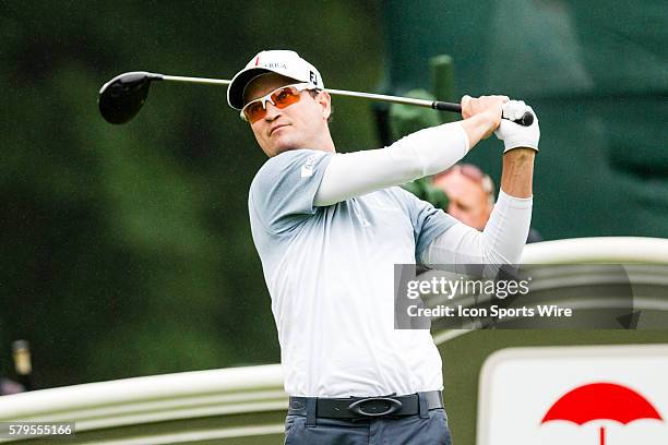 Zach Johnson during the final round of the Travelers Championship at TPC River Highlands in Cromwell, CT.