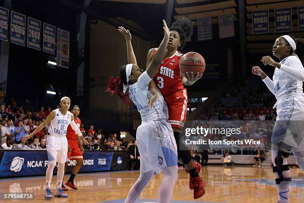 Ohio State's Kelsey Mitchell and North Carolina's Brittany Rountree . The University of North Carolina Tar Heels hosted the Ohio State University...