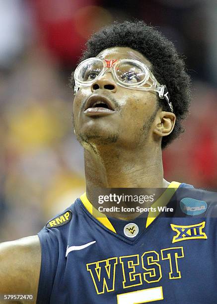 March 22, 2015; West Virginia Mountaineers forward Devin Williams during the game between the West Virginia Mountaineers and the Maryland Terrapins...