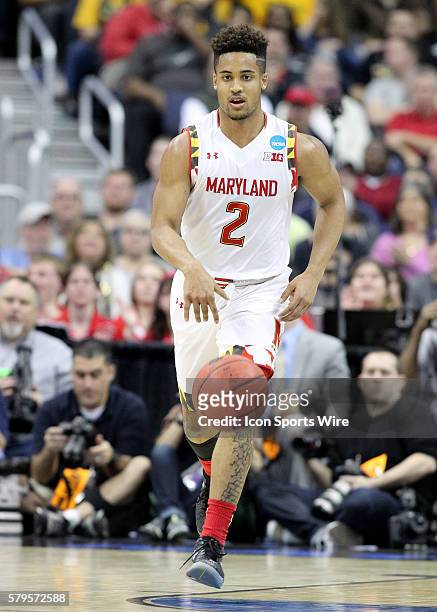 March 22, 2015; Maryland Terrapins guard Melo Trimble during the game between the West Virginia Mountaineers and the Maryland Terrapins in the Thrid...