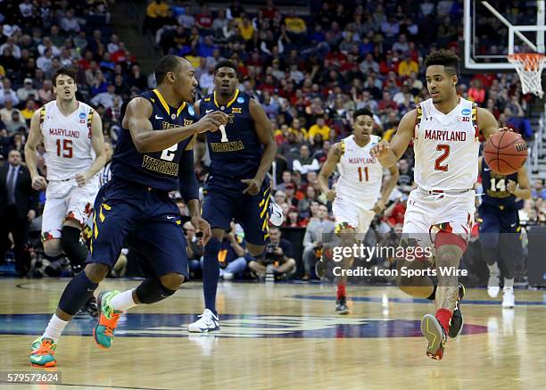 March 22, 2015; Maryland Terrapins guard Melo Trimble during the game between the West Virginia Mountaineers and the Maryland Terrapins in the Thrid...