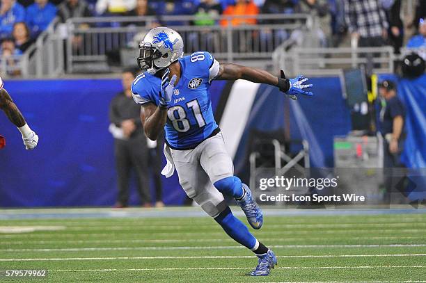 Detroit Lions wide receiver Calvin Johnson during the game on Sunday afternoon, Ford Field, Detroit, Michigan.