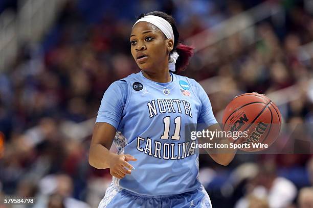 North Carolina's Brittany Rountree. The University of North Carolina Tar Heels played the University of South Carolina Gamecocks at the Greensboro...