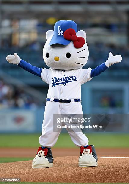 30 Hello Kitty Throws Out Ceremonial First Pitch At Dodgers Game Stock  Photos, High-Res Pictures, and Images - Getty Images