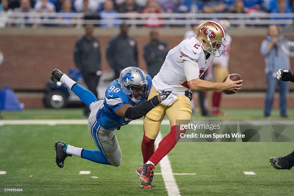 NFL: DEC 27 49ers at Lions