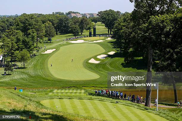 The Par 4 3rd hole during the third round of the 2015 U.S. Womens Open played at Lancaster Country Club in Lancaster Pennsylvania.