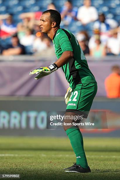 Honduras goalkeeper Donis Escober . The Men's National Team of Honduras and the Men's National Team of Panama drew 1-1 in a CONCACAF Gold Cup group...