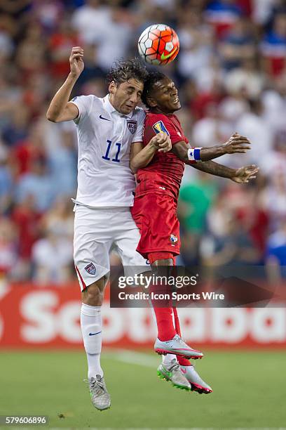 [ during the CONCACAF Gold Cup Group Stage match between Panama and the USA at Sporting Park in Kansas City, Kansas. The match would end in a 1-1 tie.