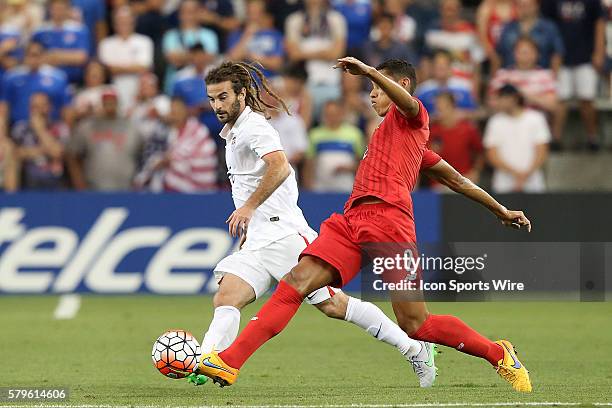 Kyle Beckerman and Valentin Pimentel . The United States Men's National Team played the Panama Men's National Team at Sporting Park in Kansas City,...