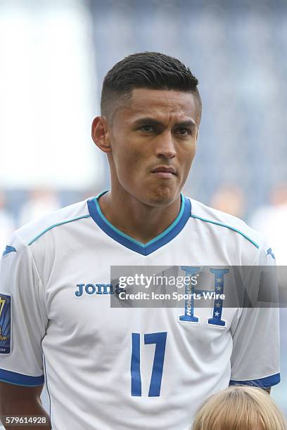 Andy Najar . The Haiti Men's National Team played the Honduras Men's National Team at Sporting Park in Kansas City, Kansas in a 2015 CONCACAF Gold...