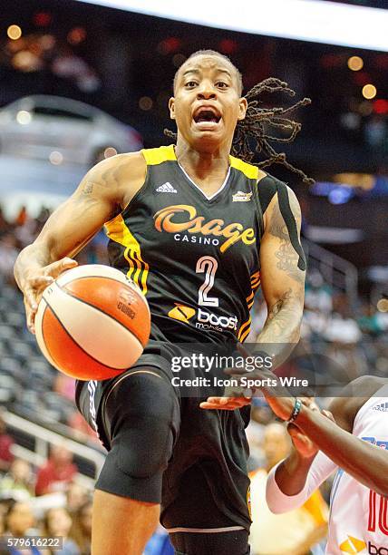 Tulsa's Riquna Williams in Atlanta Dream 85-75 loss to the Tulsa Shock at Philips Arena in Atlanta, GA.