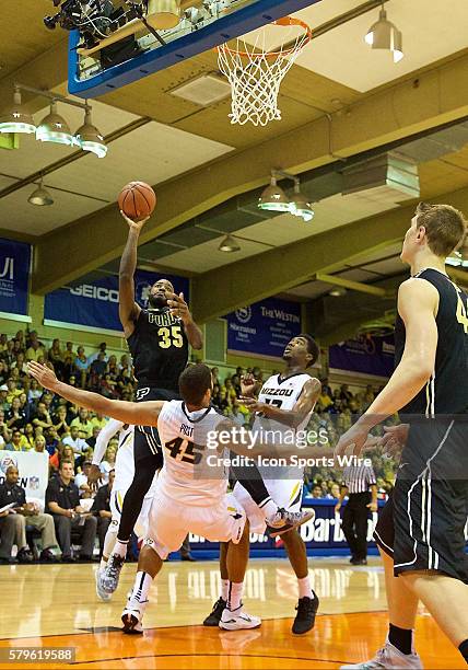 Purdue guard Rapheal Davis drives the lane during the first round of the Maui Invitational at Lahaina Civic Center on Maui, HI.