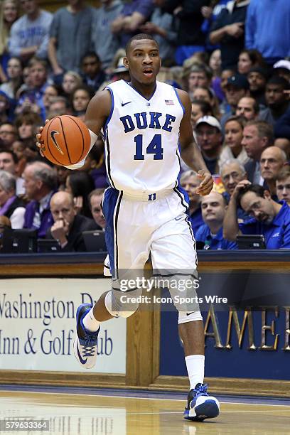 Duke's Rasheed Sulaimon. The Duke University Blue Devils hosted the Furman University Paladins at Cameron Indoor Stadium in Durham, North Carolina in...