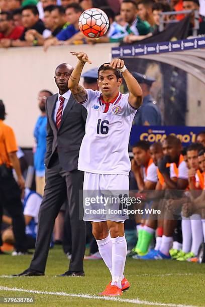 Costa Rica defender Cristian Gamboa during the second half of the CONCACAF Gold Cup quarterfinal game between the Mexico and the Costa Rica played at...